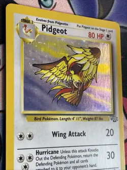 Pidgeot Jungle Holo Rare 8/64 Vintage Pokemon Card WOTC LP/NM - Image 4