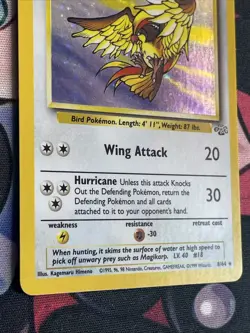 Pidgeot Jungle Holo Rare 8/64 Vintage Pokemon Card WOTC LP/NM - Image 5