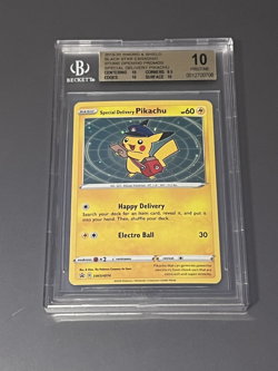 BGS PRISTINE 10 2020 Pokemon Swsh BSP Special Delivery Pikachu-Holo #74 - Image 1