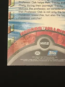 Pokemon Professor Oak Foil Topps Series 3 #HV12 TV Animation Edition 2000 NM/M - Image 3