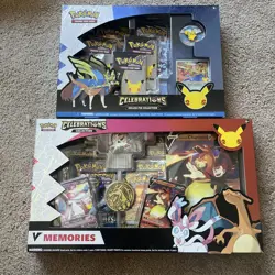 Pokemon Celebrations Collection V Memories Box + Deluxe Pin Collection - Image 1