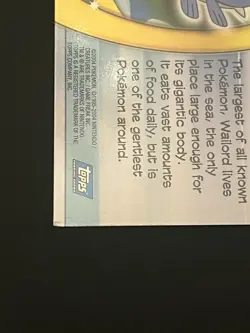 Pokemon Wailord Foil Topps Advanced Challenge #84 2004 NM - Image 5