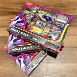 Pokemon Mega Evolution Mega Latias EX Box Lot Of 3 - IN HAND! SHIPS NEXT DAY! - Image 1