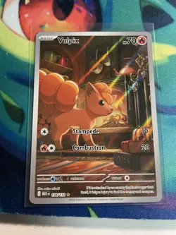 Pokemon TCG Mega Evolution Vulpix 138/132 Illustration Rare NEAR MINT - Image 1