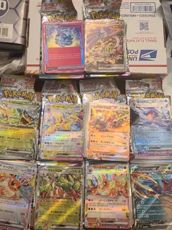 Pokemon Terastal Festival Booster Box JP Bulk W/ Holos And Original Box (Opened) - Image 2