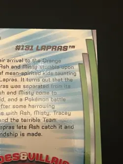 Pokemon Lapras Foil Topps Series 3 #HV13 TV Animation Edition 2000 NM/M - Image 4