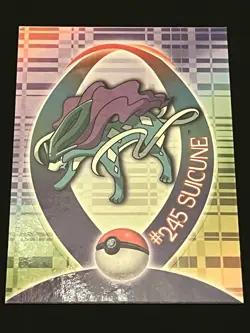 Pokemon Suicune Topps Johto League Champions 33 of 37 Sticker NM/M - Image 1