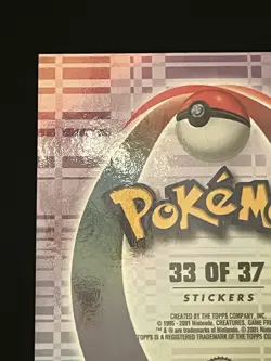 Pokemon Suicune Topps Johto League Champions 33 of 37 Sticker NM/M - Image 4