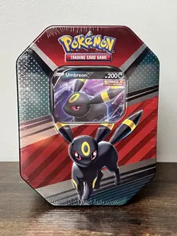 Pokemon TCG: V Heroes Tin - Umbreon V FACTORY SEALED - 4 Booster Packs - Image 1