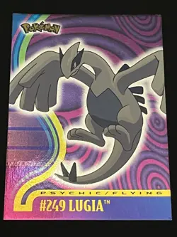 Pokemon Lugia Foil Topps Johto Series 3 #249 2001 TV Animation Edition LP - Image 1