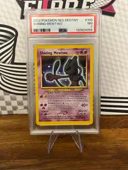 2002 POKEMON NEO DESTINY #109 SHINING MEWTWO PSA 7 - Image 1