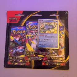 Pokemon TCG Mega Evolution 3 Pack Blister x1 Factory Sealed - Image 1