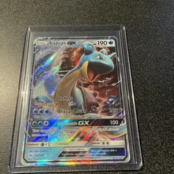 Pokemon TCG Lapras GX Sun & Moon 35/149 Holo Ultra Rare MP/HP - Image 1