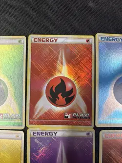 2010 Play Pokemon League Promo Energy Set CROSSHATCH Holo - Image 3