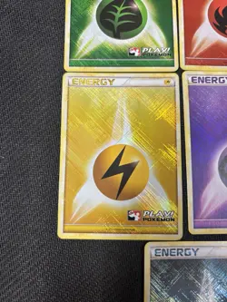 2010 Play Pokemon League Promo Energy Set CROSSHATCH Holo - Image 5