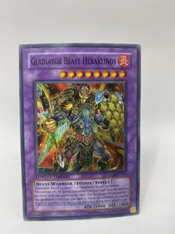 Gladiator Beast Heraklinos LIMITED EDITION Super Rare TDGS-ENSE2 YuGiOh TCG #B - Image 1