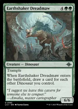 (3x FOIL) EARTHSHAKER DREADMAW - Ixalan - MTG Magic the Gathering Card - Image 1