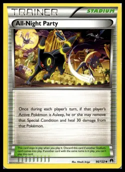 All-Night Party 96/122 XY BREAKpoint Pokemon Card | NM - Image 1