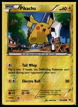 Pikachu 20/108 XY Roaring Skies Reverse Holo Pokemon Card | NM - Image 1