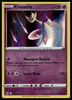 Cresselia 074/196 Lost Origin Holo Rare Pokemon Card | NM - Image 1