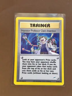 Pokemon Card - Impostor Professor Oak's Invention Neo Destiny 94/105 Rare LP - Image 1