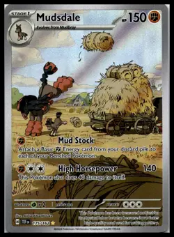 Mudsdale 175/162 Temporal Forces Full Art Holo Pokemon Card | NM - Image 1