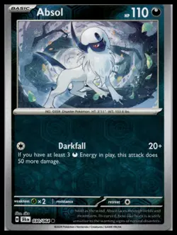Absol 030/064 Shrouded Fable Reverse Holo Pokemon Card | NM - Image 1