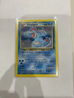 Pokemon TCG Feraligatr Neo Genesis Holo Rare Unlimited Card 5/111 WOTC - Image 1