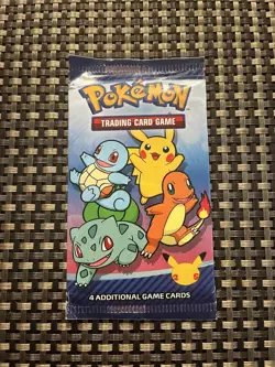 Pokemon 25th Anniversary McDonalds Booster Card 2021 Factory Sealed - Image 2