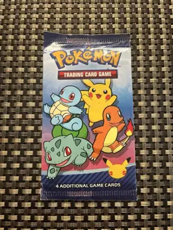 Pokemon 25th Anniversary McDonalds Booster Card 2021 Factory Sealed - Image 3