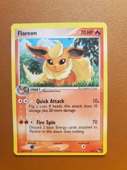 Flareon 2/17 Holo Rare 2006 Pop Series 3 Promo Pokemon Card LP - Image 1