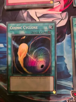 RA02-EN061 Cosmic Cyclone : Super Rare Card : 1st Edition YuGiOh TCG - Image 1