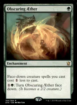 MTG - Obscuring Aether Dragons of Tarkir #194 Rare LP - Image 1