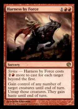 MTG - Harness by Force Journey Into Nyx #100 Rare LP - Image 1