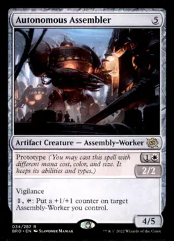 MTG - Autonomous Assembler The Brothers' War #34 Rare LP - Image 1
