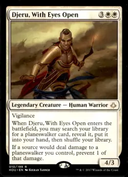 MTG - Djeru, With Eyes Open Hour of Devastation #10 Rare LP - Image 1