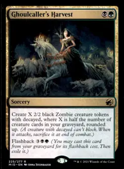MTG - Ghoulcaller's Harvest Innistrad: Midnight Hunt #225 Rare LP - Image 1