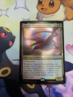 Klauth, Unrivaled Ancient Foil Holo Near Mint 050 / 062 Mythic AFC MTG - Image 1