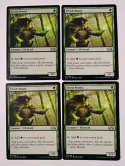 4x Elvish Mystic MTG, Maguc 2015 (M15), LP - Image 1