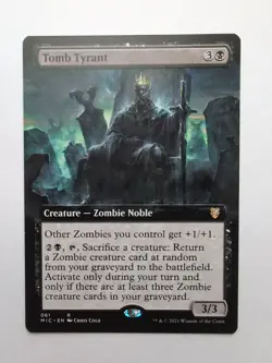 MTG Tomb Tyrant (MIC) Innistrad Midnight Hunt Extended Art Regular Rare 061 - Image 1