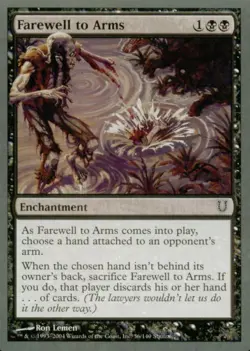 Farewell to Arms - Light Play MTG Unhinged - Image 1
