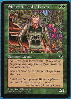 Eladamri, Lord of Leaves Tempest HEAVILY PLD (Reserved List MTG Card) (505856) - Image 1