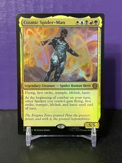 MTG FOIL Cosmic Spider-Man - #127- Marvel's Spider-Man NM/M - Image 1