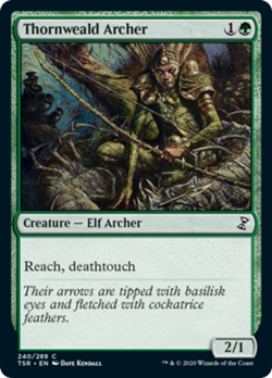 Thornweald Archer FOIL Time Spiral Remastered NM Green Common MTG CARD ABUGames - Image 1