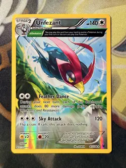 *VINTAGE* Pokemon TCG Unfezant (Delta) 81/108 Roaring Skies Reverse Holo - Image 1