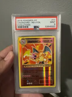 2016 Pokemon XY Evolutions Charizard Rev Foil PSA 9 Graded Mint! - Image 1