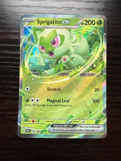 Sprigatito ex 087 (SVP) NM Holofoil Promo Rare Pokemon - Image 1