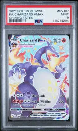 Pokemon Charizard VMAX Shining Fates #SV107/SV122 - PSA 9 Mint (2021) - Image 1