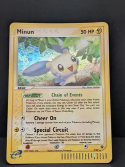 Minun 7/97 Dragon Holo Ultra Rare Pokemon TCG Nintendo e-reader vintage NM - Image 3
