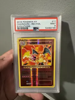 2016 Pokemon XY Evolutions Charizard Rev Foil PSA 9 Graded Mint! - Image 1